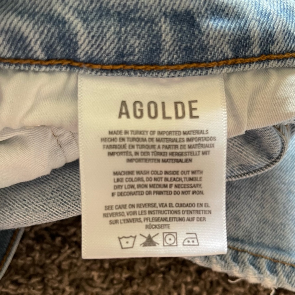 AGOLDE Toni Mid Rise Skinny Jeans in Daylight Size 28 Scenecore Emo Scene Y2K - Picture 6 of 14